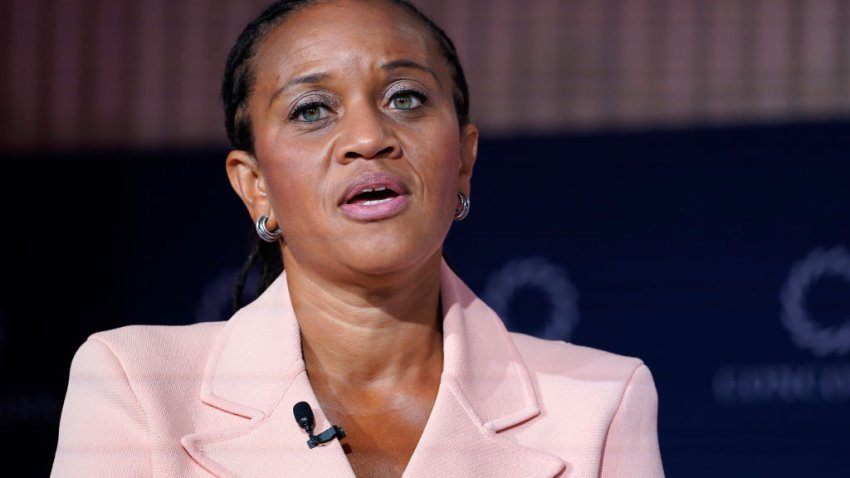 NEW YORK, NEW YORK – SEPTEMBER 20: First Deputy Mayor, NYC Office Of The Mayor, T.H. Sheena Wright speaks during the 2023 Concordia Annual Summit at Sheraton New York on September 20, 2023 in New York City. (Photo by John Lamparski/Getty Images for Concordia Summit)