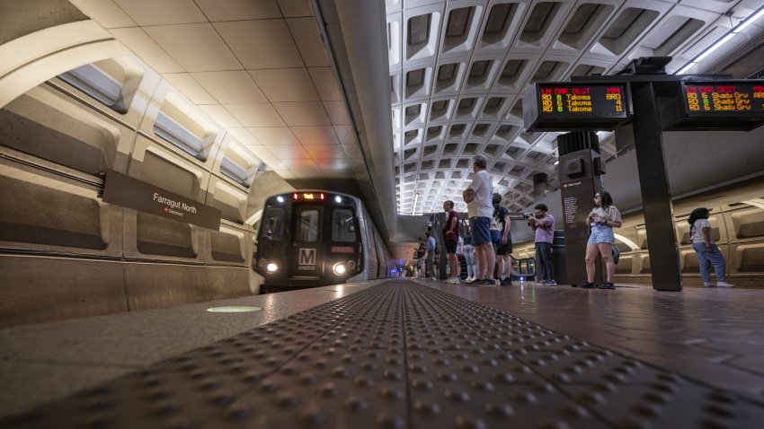 WASHINGTON DC, UNITED STATES – JUNE 29: People wait for the metro as daily life goes on in Washington DC, United States on June 29, 2024. The Washington Metropolitan Area Transit Authority (WMATA) announced that fares on its whole system will be going up starting June 30. It’s a key part of the city’s plan to keep Metro running frequently and smoothly despite the $750 million budget gap it faced in April. The Metro Board voted in April to approve a new proposal that bumps the maximum up from $6 to $6.75, and the base fare to $2.25. Late night and weekend fares, which had been a flat $2, will range from $2.25 to $2.50 depending on distance. (Photo by Celal Gunes/Anadolu via Getty Images)