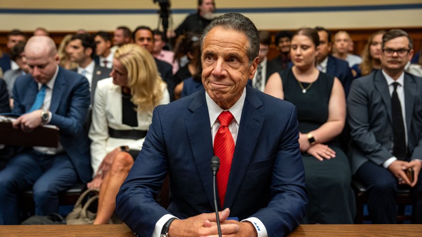 WASHINGTON, DC – SEPTEMBER 10: Former New York Governor Andrew Cuomo arrives to testify before the Select Subcommittee on the Coronavirus Pandemic in the Rayburn House Office Building at the U.S. Capitol on September 10, 2024 in Washington, DC. Cuomo is expected to speak about his handling of the pandemic and controversial Covid-era nursing home policies, with Republicans scrutinizing his role in the state’s response and allegations of undercounting nursing home deaths. (Photo by Kent Nishimura/Getty Images)