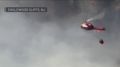 Aumentan los esfuerzos para sofocar el incendio forestal en el condado de Bergen, NJ