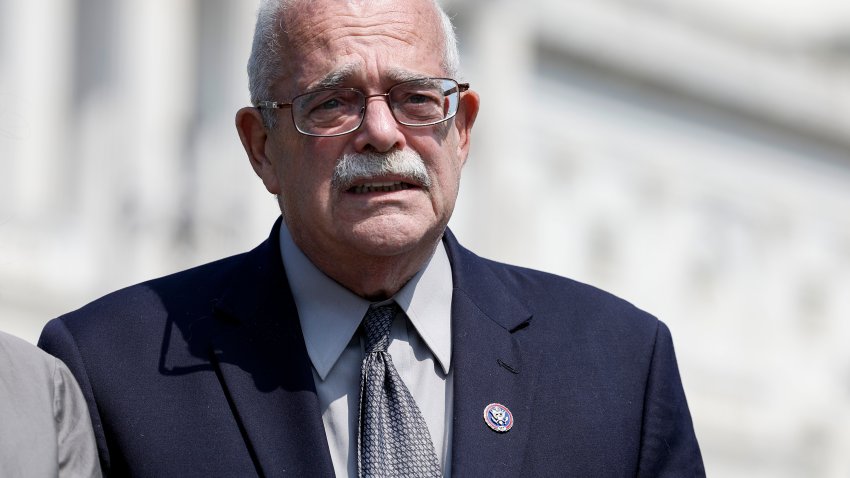 WASHINGTON, DC – JUNE 16: Rep. Gerry Connolly (D-VA) listens at a news conference outside of the U.S. Capitol Building on June 16, 2022 in Washington, DC. During the press conference on climate action the House members spoke on the need to increase clean energy investments and be less reliant on foreign oil. (Photo by Anna Moneymaker/Getty Images)