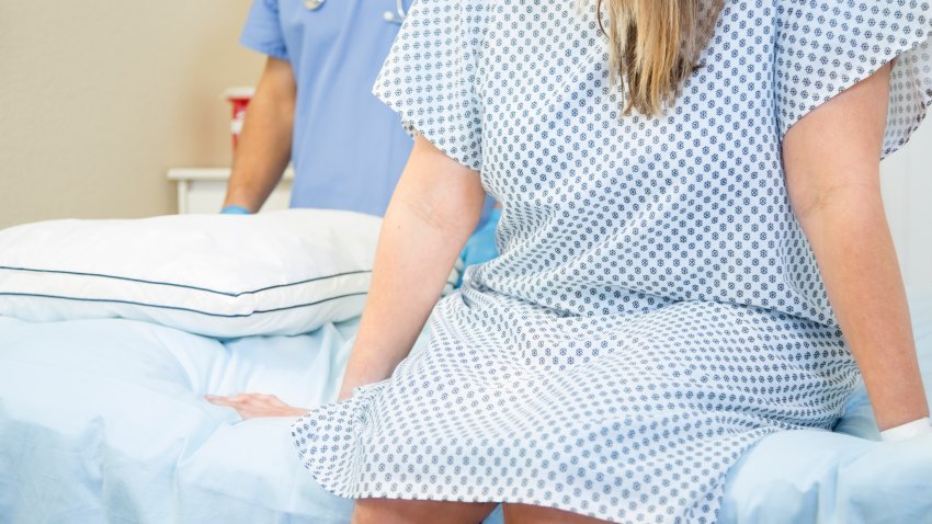 Woman in doctor’s office for her annual check up.  Women’s health concept.