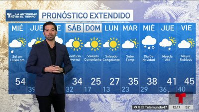 El pronóstico del tiempo para el 28 de diciembre de 2024