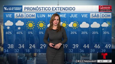 Pronóstico del tiempo para el 19 de diciembre