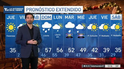 Pronóstico del tiempo para el 26 de diciembre