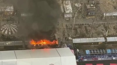 Incendio en el mercado navideño de Bryant Park