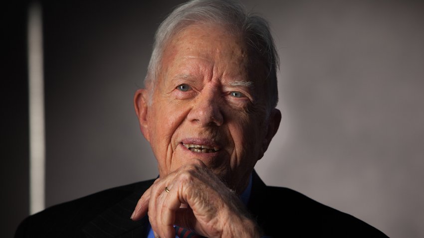 ATLANTA — SEPT 14: Former President Jimmy Carter interviewed for “The Presidents’ Gatekeepers” project at the Carter Center, Atlanta, Georgia, September 14, 2011. (Photo by David Hume Kennerly/Getty Images)