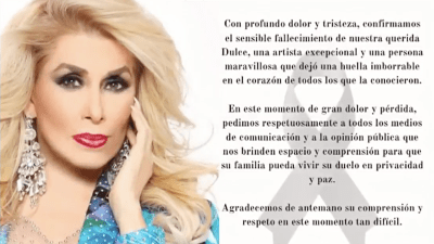 Vida y obra: quién era Dulce, recordada cantante mexicana que murió en Navidad