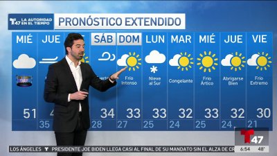 El pronóstico del tiempo para el 1 de enero de 2025