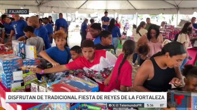 Niños celebran con alegría la tradicional fiesta de Reyes de La Fortaleza