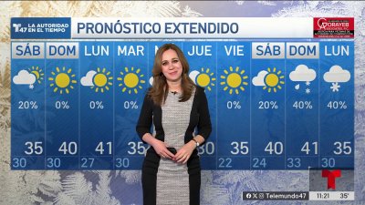 Pronóstico del tiempo para el 10 de enero