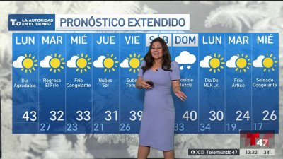 El pronóstico del tiempo para el 13 de enero de 2025