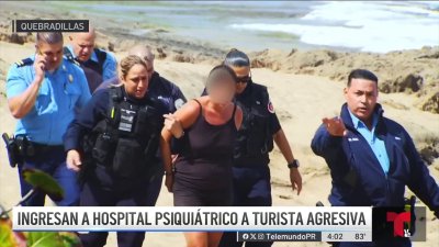 Detienen a turista agresiva que se negaba a desalojar hotel en Quebradillas