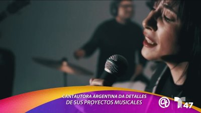 La cantautora argentina Carmen Borla da detalles de sus proyectos musicales