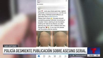 Desmienten publicación de asesino en serie en San Antonio