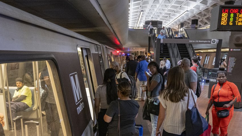 WASHINGTON DC, UNITED STATES – JUNE 29: People get in a metro as daily life goes on in Washington DC, United States on June 29, 2024. The Washington Metropolitan Area Transit Authority (WMATA) announced that fares on its whole system will be going up starting June 30. It’s a key part of the city’s plan to keep Metro running frequently and smoothly despite the $750 million budget gap it faced in April. The Metro Board voted in April to approve a new proposal that bumps the maximum up from $6 to $6.75, and the base fare to $2.25. Late night and weekend fares, which had been a flat $2, will range from $2.25 to $2.50 depending on distance. (Photo by Celal Gunes/Anadolu via Getty Images)