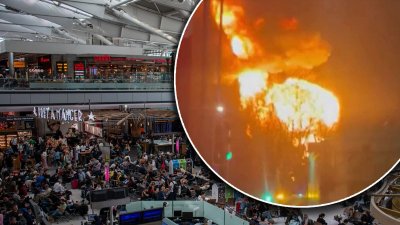 En video: el incendio que causó el cierre del congestionado aeropuerto de Londres