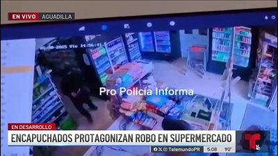 EN VIDEO: Encapuchados asaltan supermercado en San Sebastián