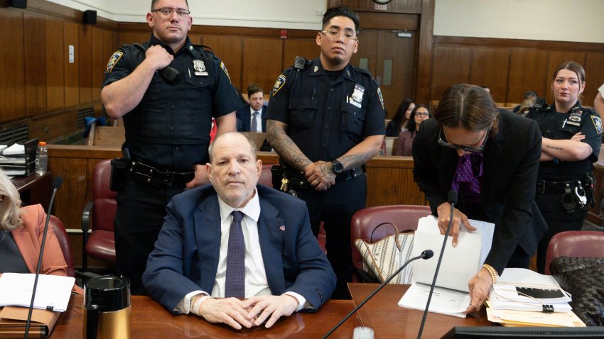 El exproductor de cine Harvey Weinstein comparece para su nuevo juicio en el Tribunal Penal de Manhattan en Nueva York. EFE/EPA/STEVEN HIRSCH / POOL