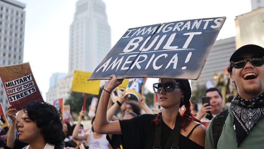 Protests Erupt In L.A. County Sparked By Federal Immigration Raids