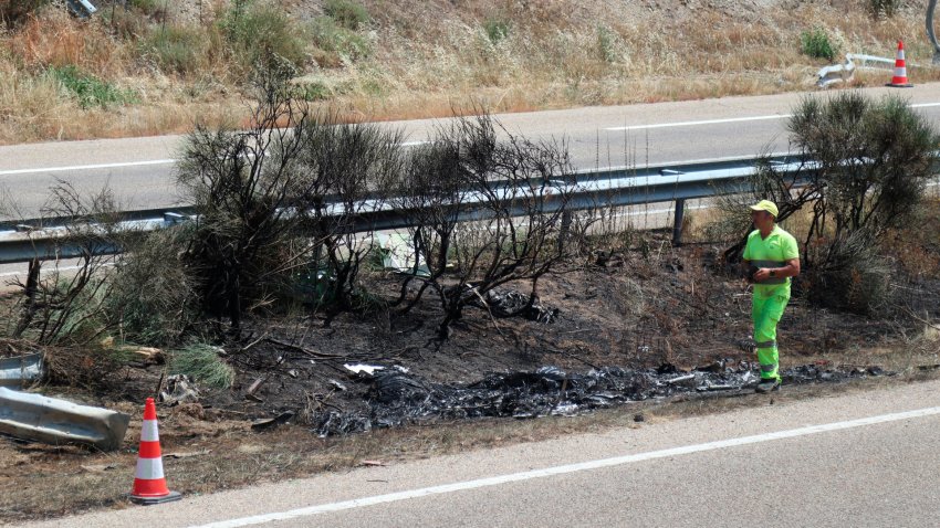 El accidente de Diogo Jota y su hermano:un tramo recto donde hubo un siniestro hace 8 días