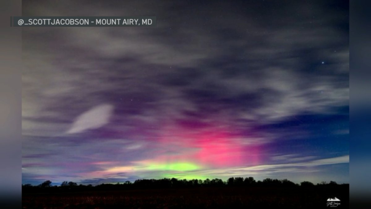 Fenómeno inusual en D.C.: así se vieron las impresionantes auroras boreales
