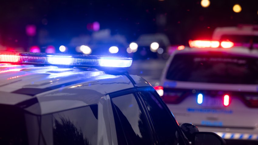 Police car lights