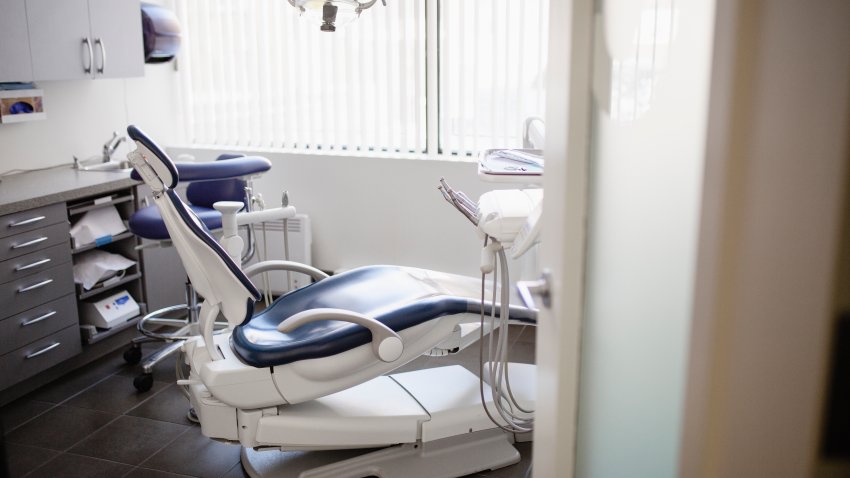 Dental office with dental equipment