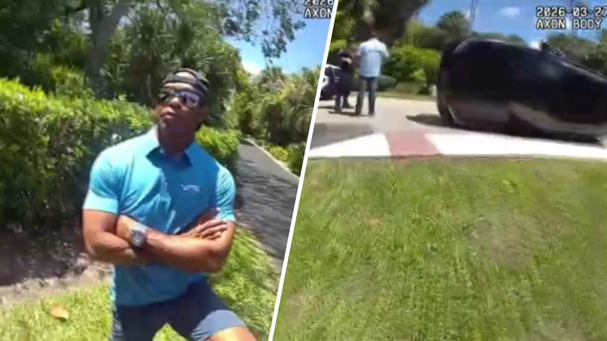 Nuevo video muestra los momentos posteriores al accidente de Tiger Woods en Florida