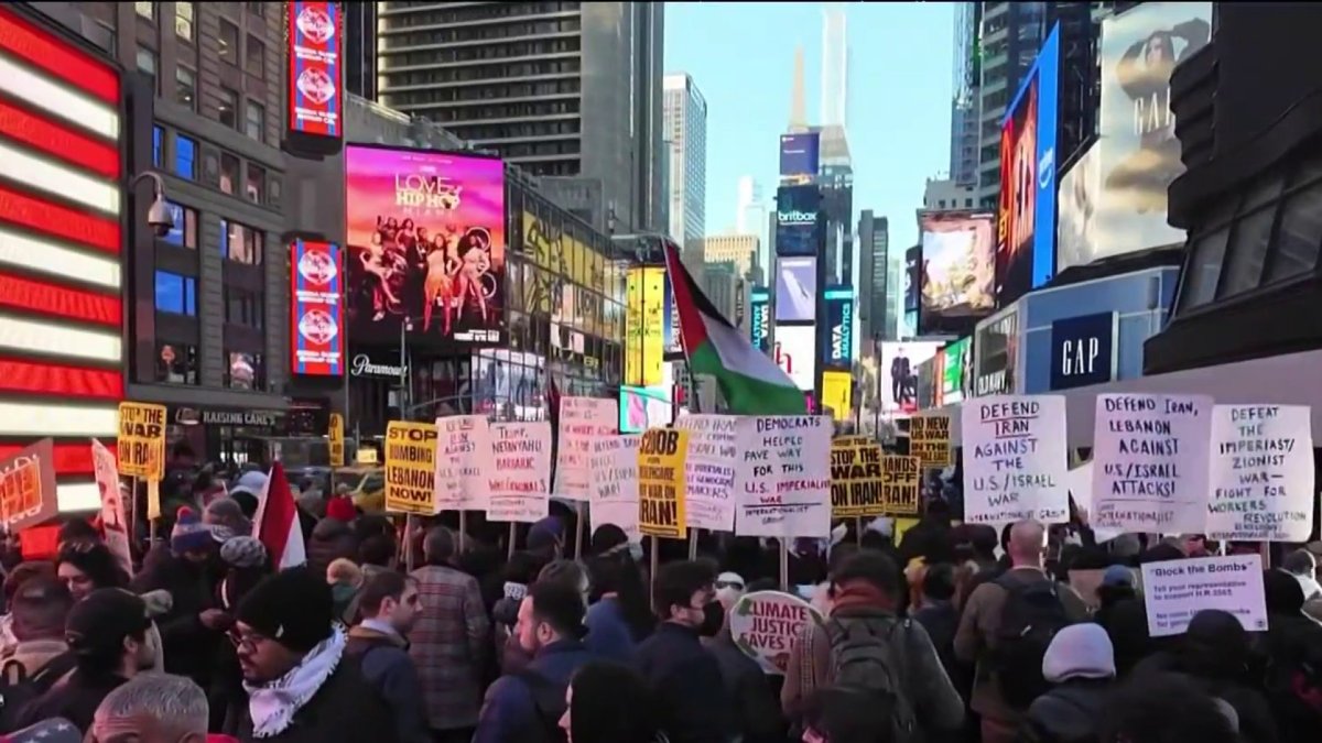 Manifestantes en NYC piden el fin del conflicto en Medio Oriente ...