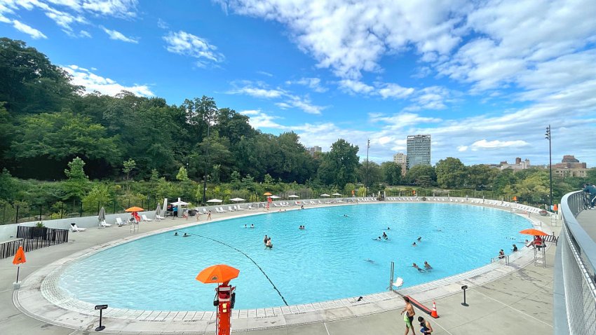The Gottesman Pool located in the north end of Central park opened in June 2025, replacing the old Lasker Pool. Set into the landscape near the Harlem Meer, it is part of the new Davis Center, a year-round area for recreation, community activities, and nature. In winter, the pool converts into an ice rink. (Photo by: Deb Cohn-Orbach/UCG/Universal Images Group via Getty Images)