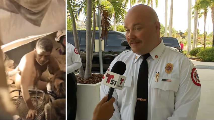 "Una de las cosas más bonitas de mi vida": rescatista de Miami recuerda cómo salvaron a Hernán