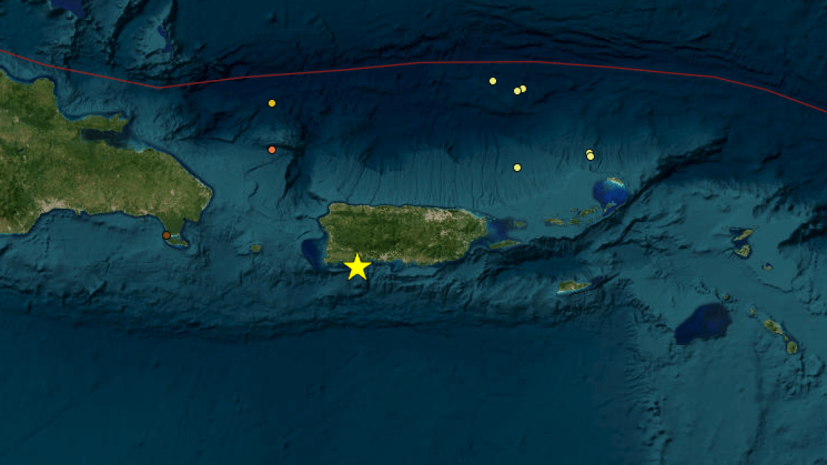 Temblor de magnitud 4.8 sacude el sur de Puerto Rico