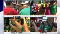 Así se celebró el triunfo de México en otros estados del país.
