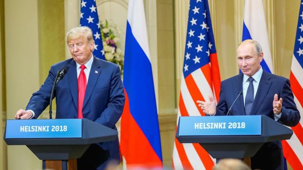 Trama rusa domina conferencia de prensa de Trump y Putin