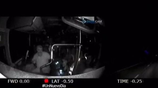 Video: Bus sin control tras ataque al conductor