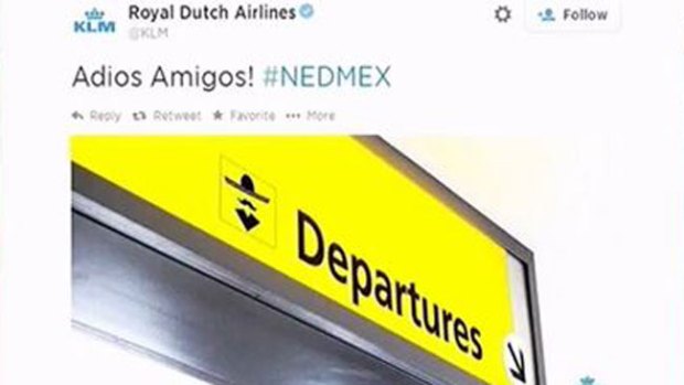 Video: La aerolínea KLM se burla del Tri