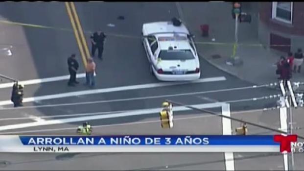 Niño de 3 años impactado por auto en Lynn