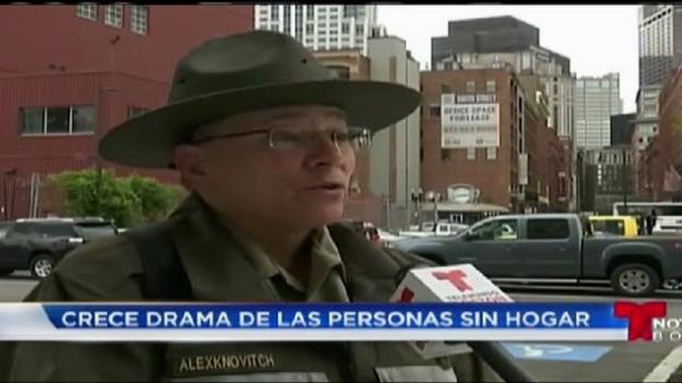 Indigentes en el sur de Boston reciben ayuda