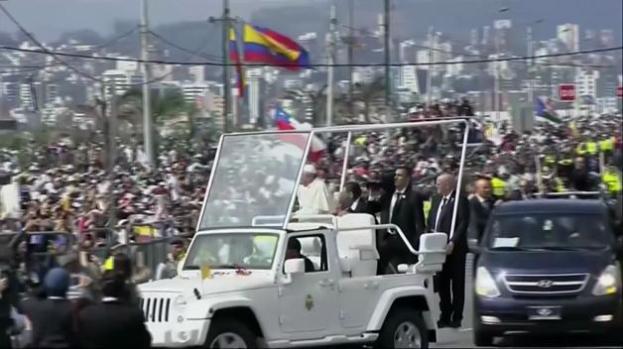 El Papa da mensaje de unidad en Ecuador