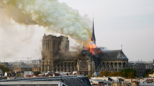 Resultado de imagen de incendio catedral de parís