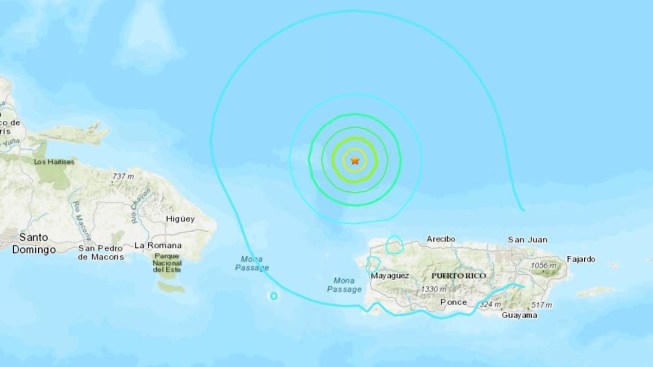 Resultado de imagen para Fuerte terremoto remece Puerto Rico, sin causar daños