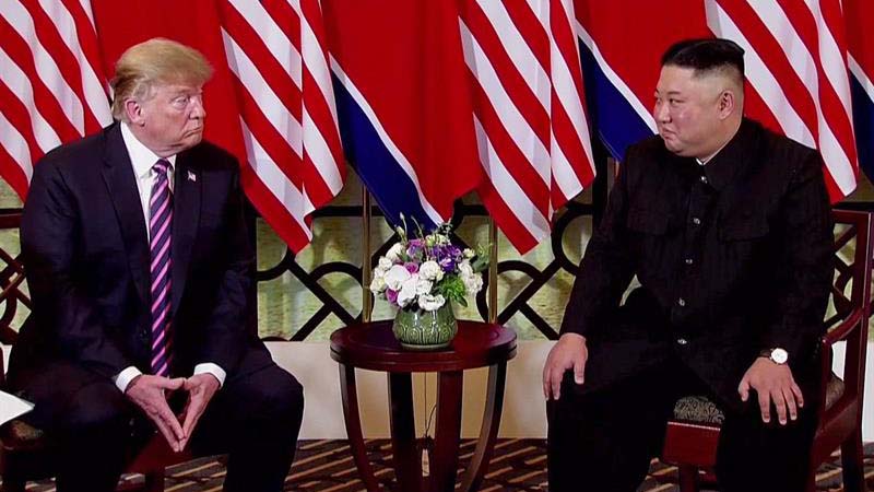 Televisión norcoreana muestra fin de cumbre Trump-Kim