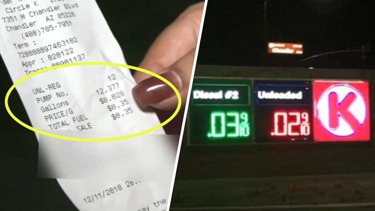 Gasolina por centavos: falla en sistema baja los precios