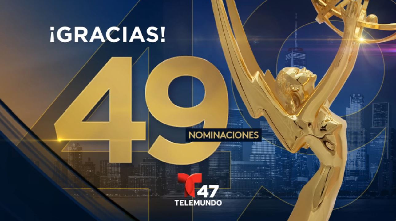 Telemundo 47 logra 49 nominaciones a premios Emmy